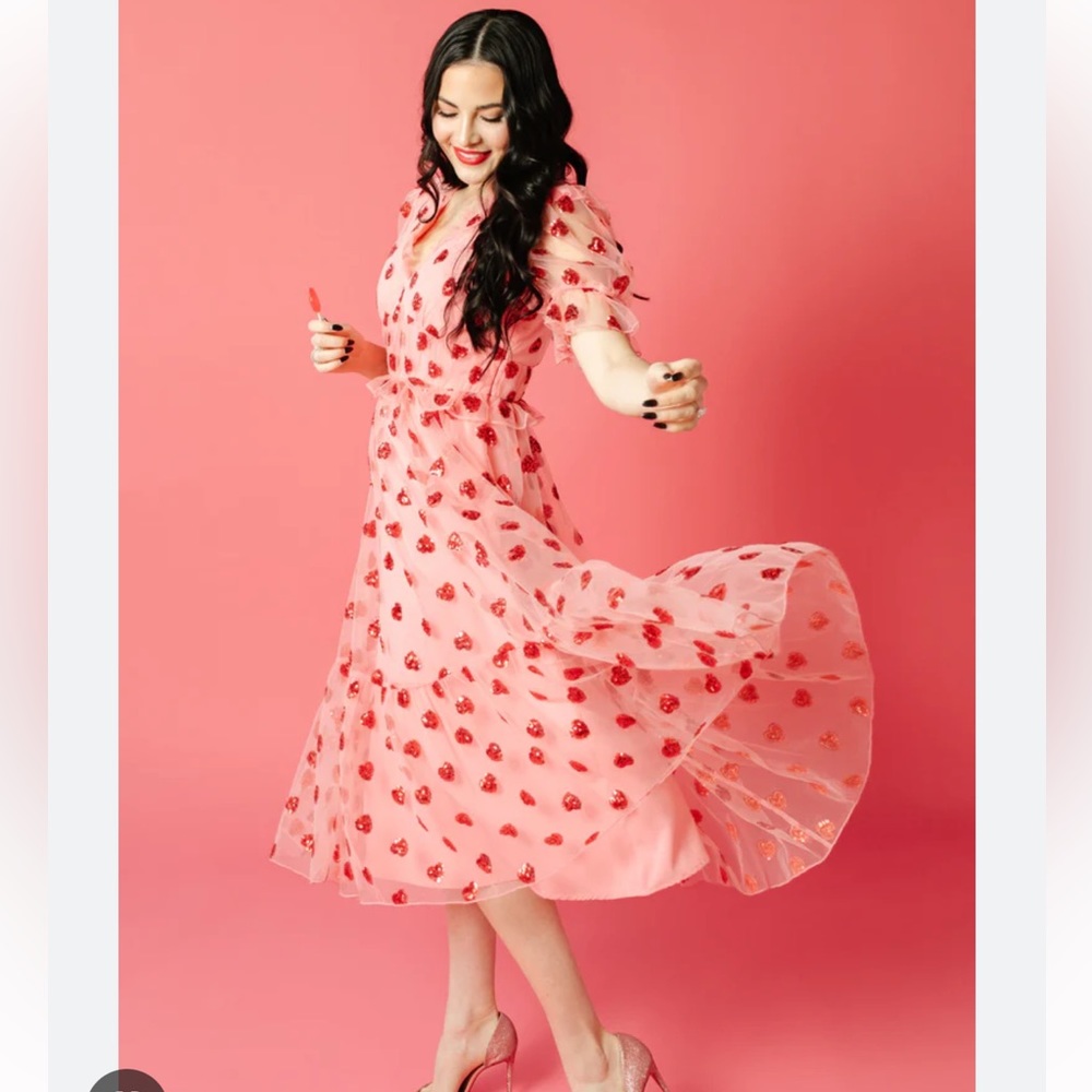 Rachel Parcell Valentines Heart Tulle Dress